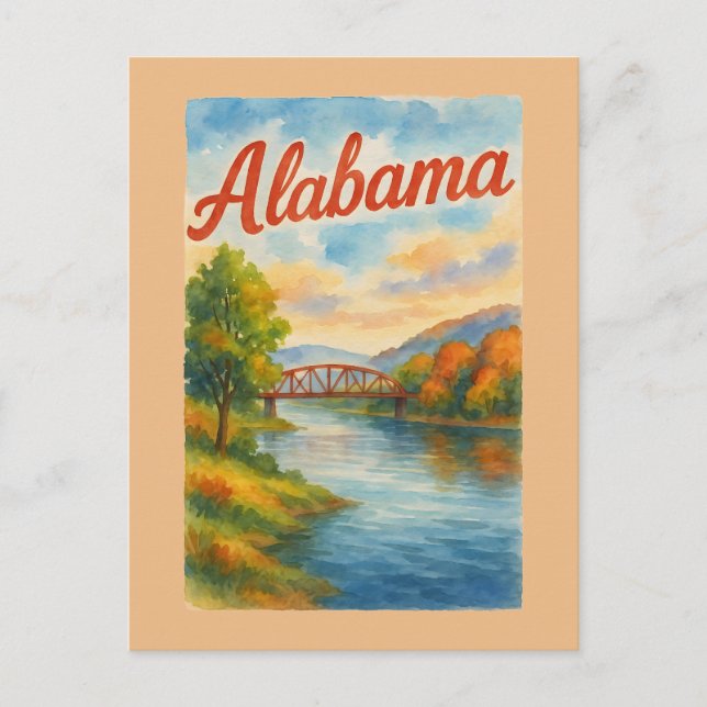 Postal Alabama (Anverso)