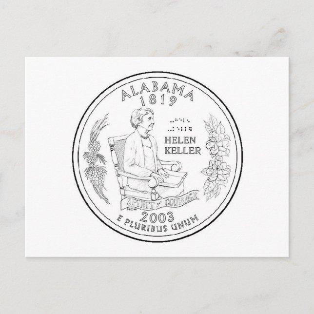 Postal Alabama (Anverso)