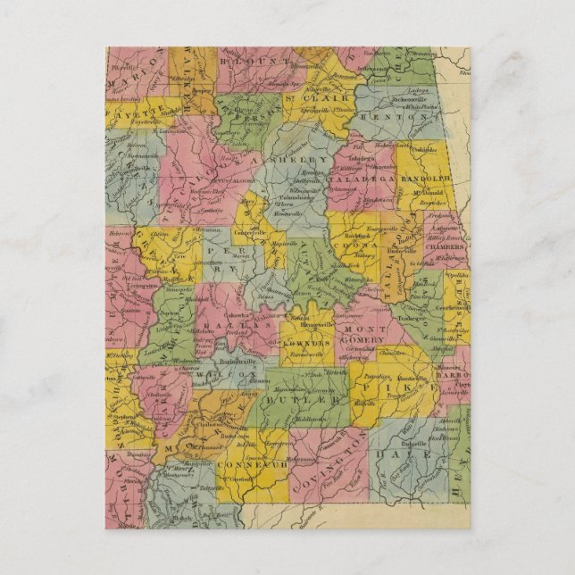 Postal Alabama (Anverso)
