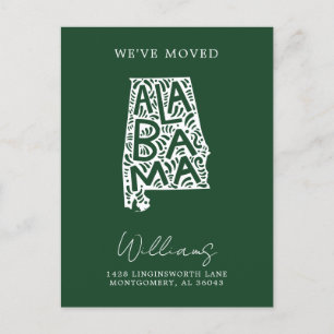Postal ALABAMA   Cambio de dirección