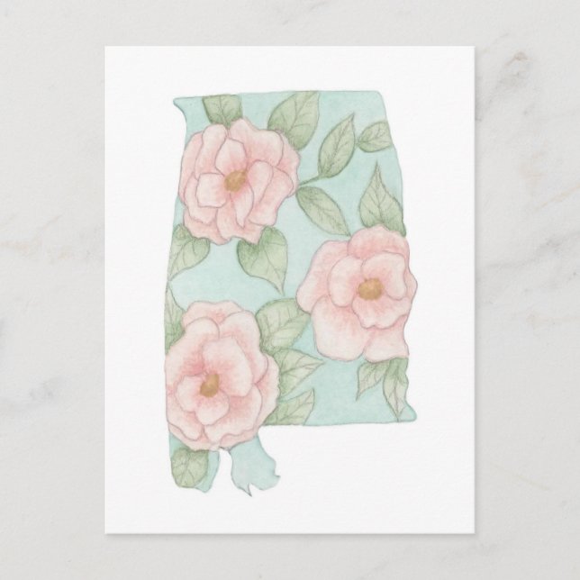Postal Alabama Camelias (Anverso)