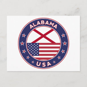 Postal Alabama, Estados Unidos de América,