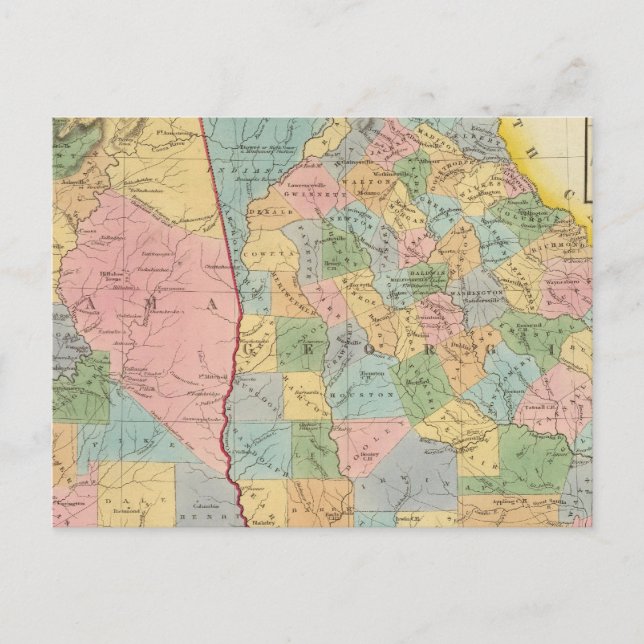 Postal Alabama, Georgia (Anverso)
