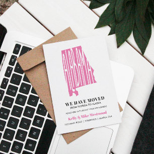 Postal ALABAMA Hemos movido nueva dirección Nueva casa