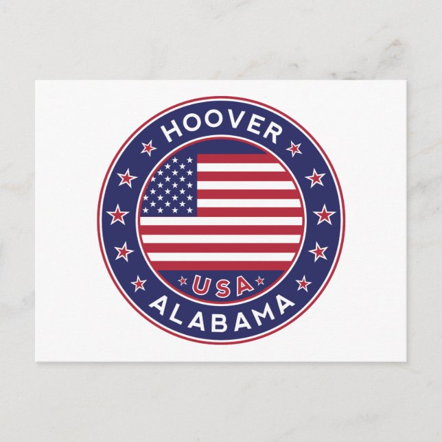 Postal Alabama, Hoover (Anverso)