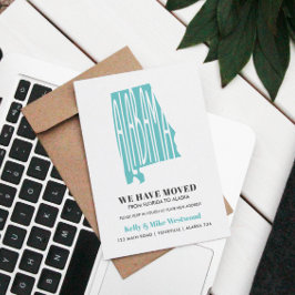 Postal ALABAMA Nos hemos mudado nueva dirección Nuevo coc