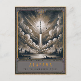 Postal Alabama | Postcarta de arte gótico