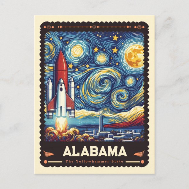 Postal Alabama | Vincent Van Gogh Inspired (Anverso)