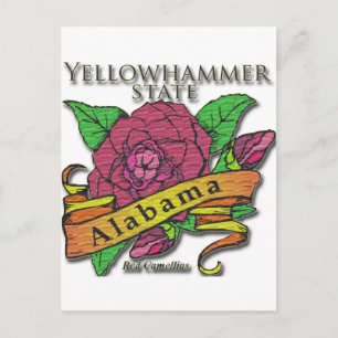 Postal Alabama Yellowhammer State Camellias