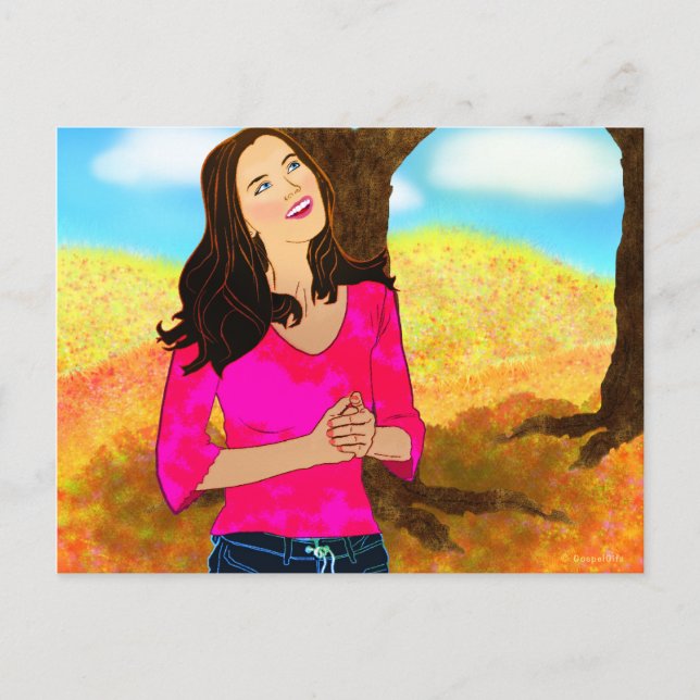 Postal Alabando a Dios 23 (Anverso)