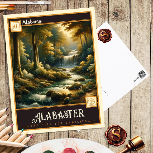 Postal Alabastro, Alabama | Vintage (Subido por el creador)