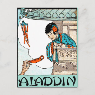 Postal Aladdin Chino Vintage Magic Lantern