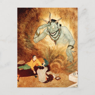 Postal Aladdin y la frita