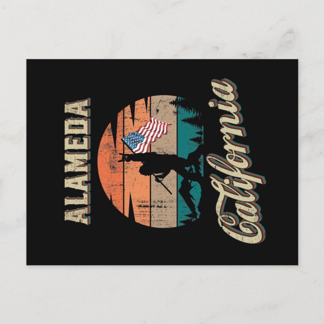 Postal Alameda California (Anverso)