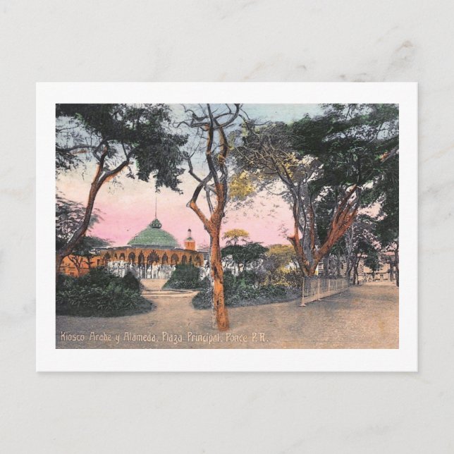 Postal Alameda Plaza, Ponce, Puerto Rico Vintage (Anverso)