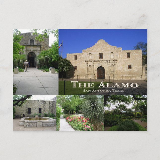 Postal Álamo, San Antonio, Texas (Anverso)