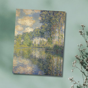 Postal Álamos en el Epte - Monet