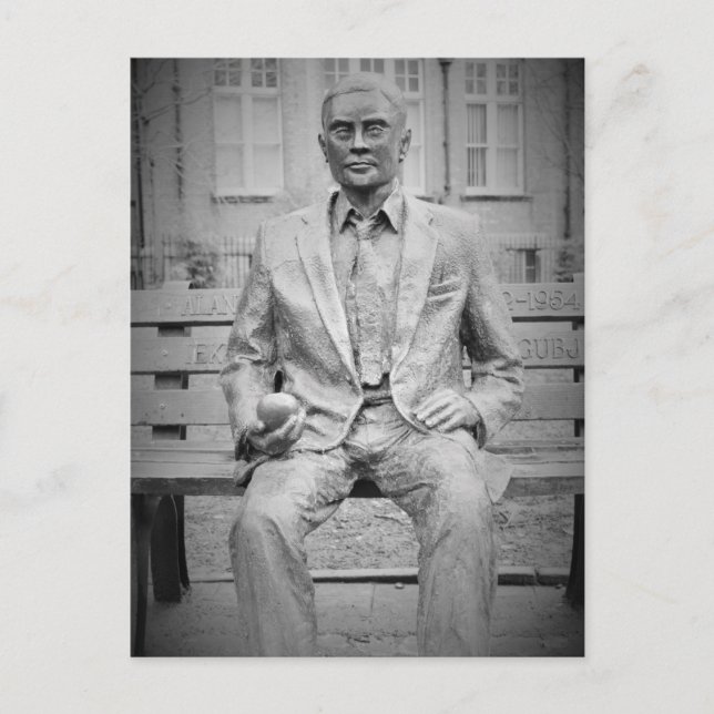 Postal Alan Turing, OBE. El padre de la computación moder (Anverso)
