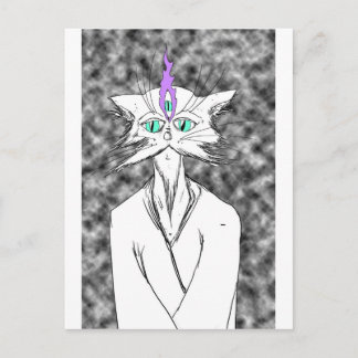 Postal Alan Watts Cat