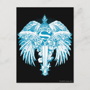Postal Alas Azules Supergirl