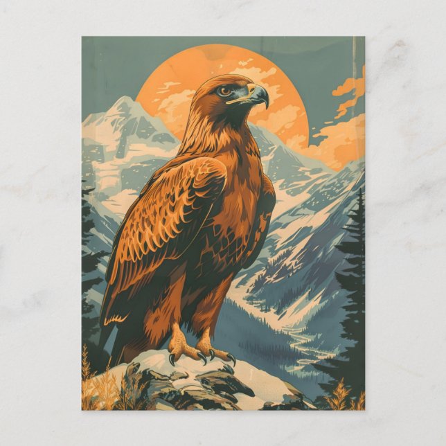 Postal Alas de Majestad: Águila Dorada de la Vieja (Anverso)