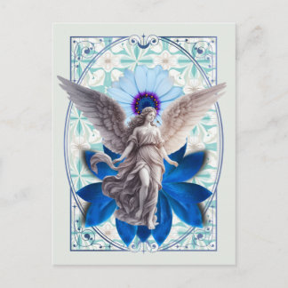 Postal Alas de Zafiro - Ángel del Loto Azul