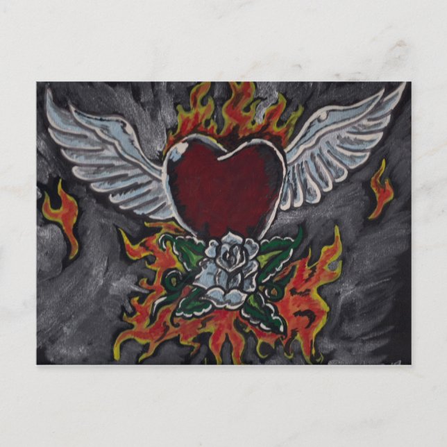 Postal Alas del amor (Anverso)