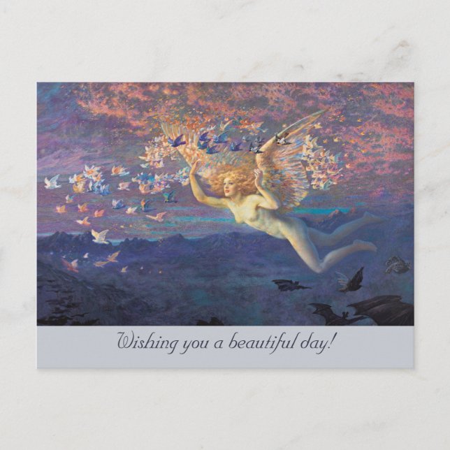 Postal Alas Hughes de la mañana cumpleaños de CC1039 (Anverso)