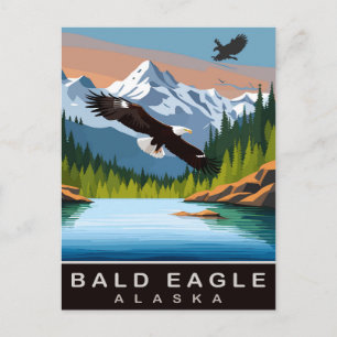 Postal Alaska, Águila Calva, Viajes