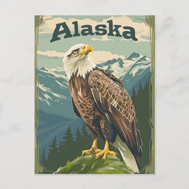 Postal Alaska Bald Eagle (Anverso)