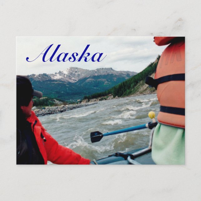 Postal Alaska - Balseo de agua blanca (Anverso)