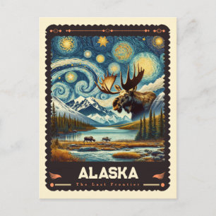 Postal Alaska   Inspirado en Vincent Van Gogh