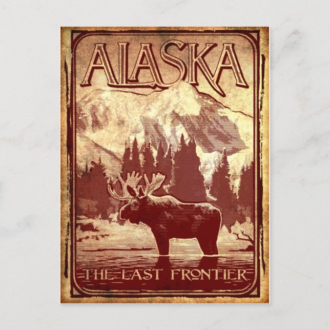 Postal Alaska - la última frontera (Anverso)