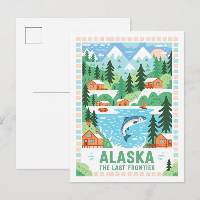 Postal Alaska, la última frontera de los viajes de verano (Anverso / Reverso)