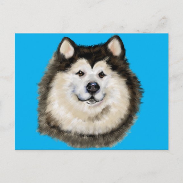 Postal Alaska Malamute (Anverso)