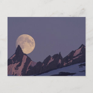 Postal Alaska, Montañas Chugach elevan luna llena