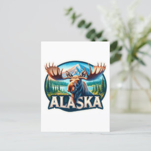 Postal Alaska, Moose, Postcross