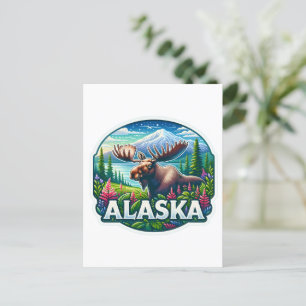 Postal Alaska, Moose, Postcross