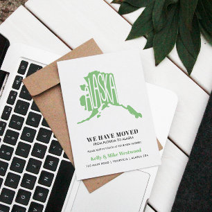 Postal ALASKA Nos hemos mudado Nueva dirección Nueva Casa