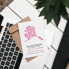 Postal ALASKA Nos hemos mudado Nueva dirección Nuevo Hoga