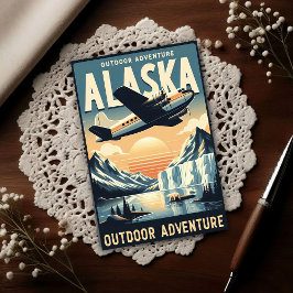 Postal Alaska Outdoor Adventure Vintage Travel