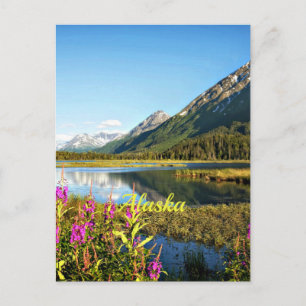 Postal Alaska, paisaje escénico,