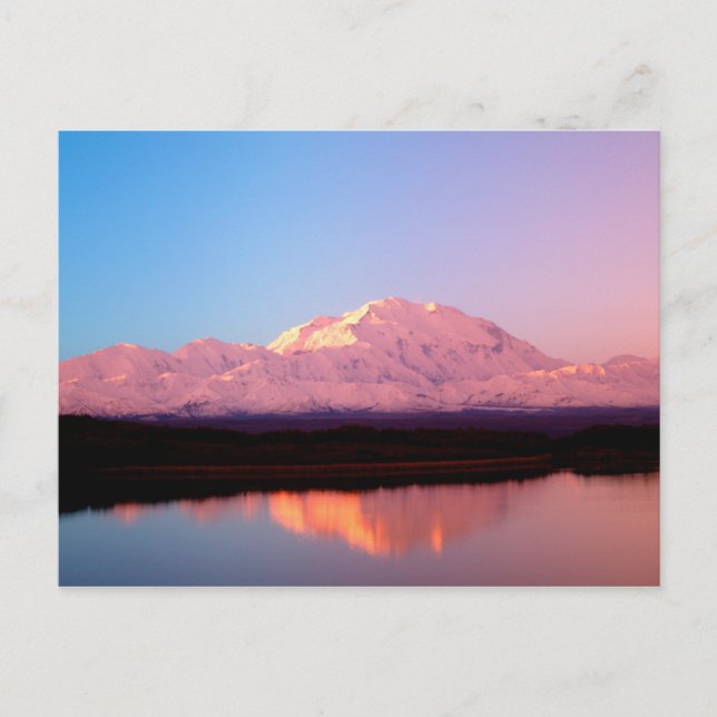 Postal Alaska, Parque Nacional Denali, Monte McKinley en (Anverso)