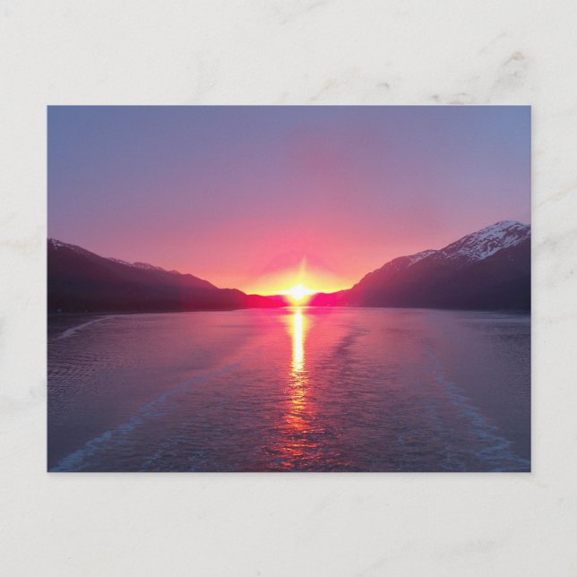 Postal Alaska Sunset (Anverso)