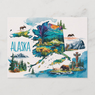 Postal Alaska: Una vibrante exploración acuática