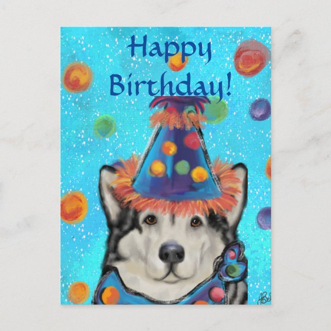 Postal Alaskan Malamute (Anverso)