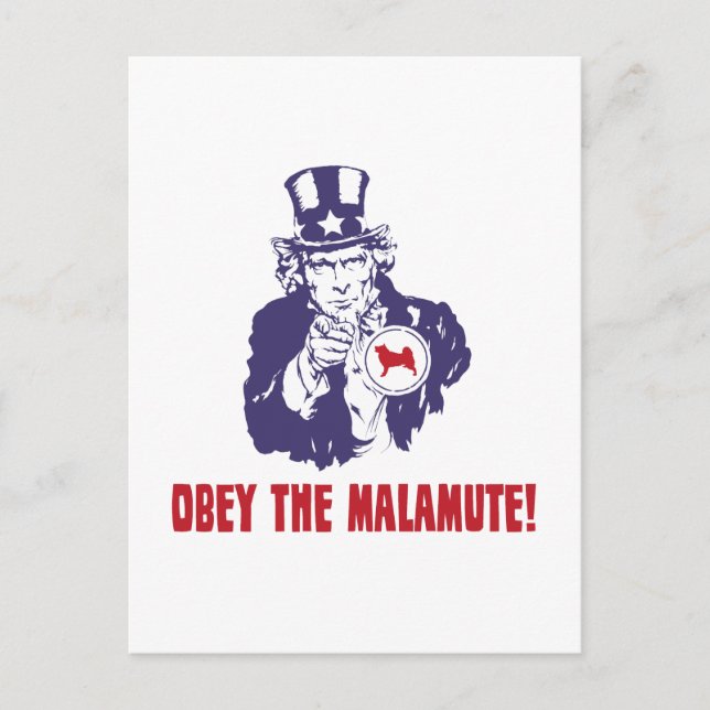 Postal Alaskan Malamute (Anverso)