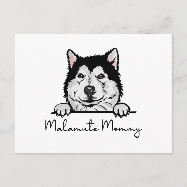 Postal Alaskan Malamute Mommy (Anverso)