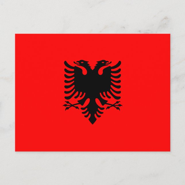 Postal Albanés (Anverso)