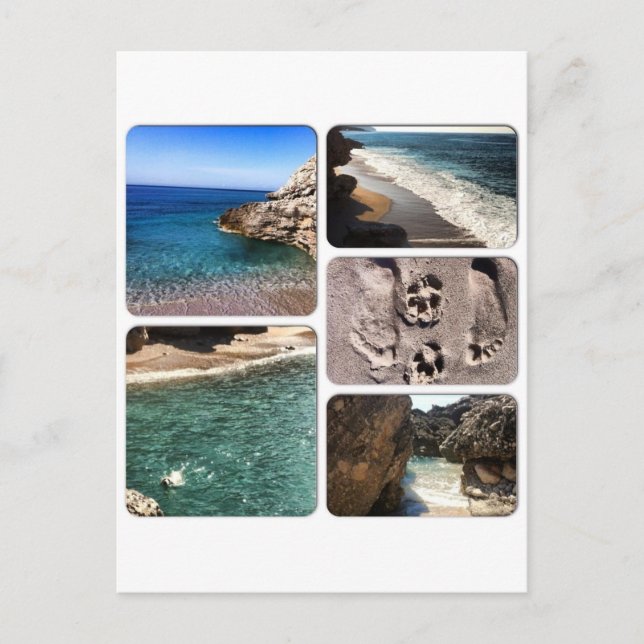 Postal Albania del mar Adriático (Anverso)